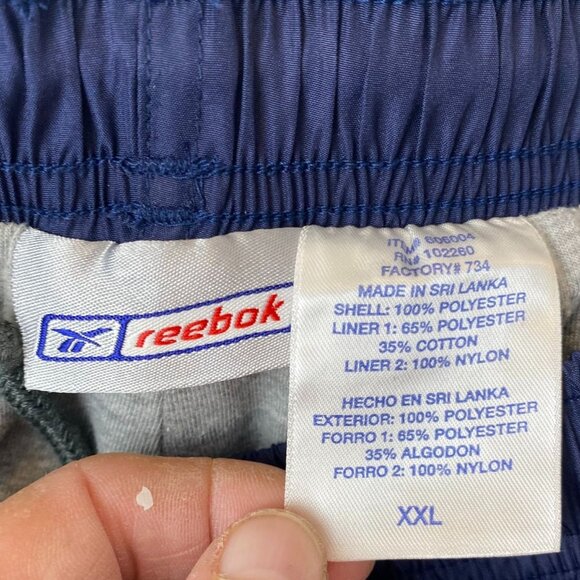 Reebok Men Track Pants Size XXL Navy Pull On Drawcord Activewear Jogger Athletic - Picture 3 of 11